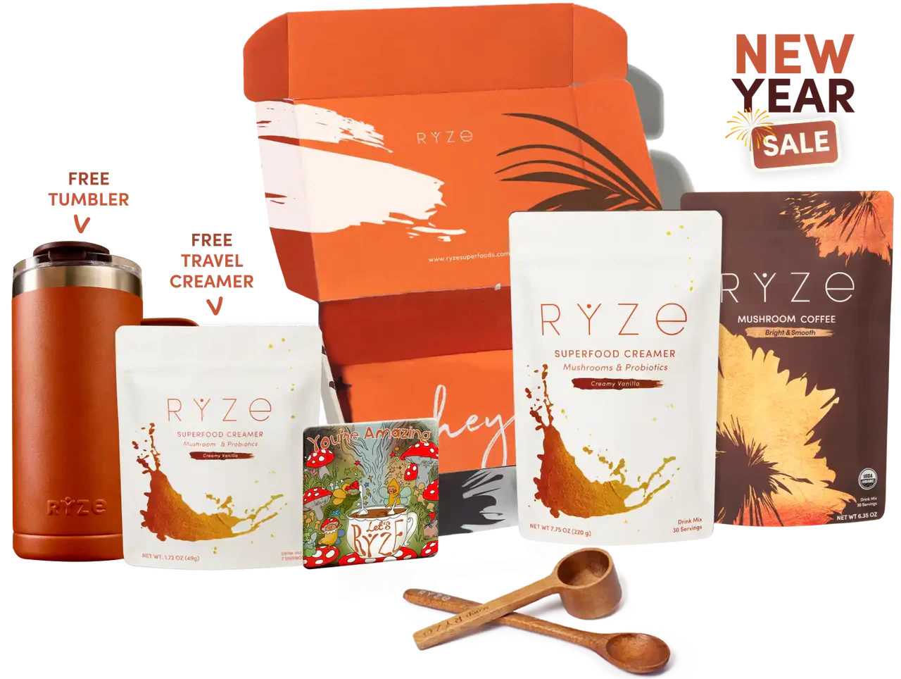 RYZE n Shine Bundle (Coffee + Creamer) | Orchid